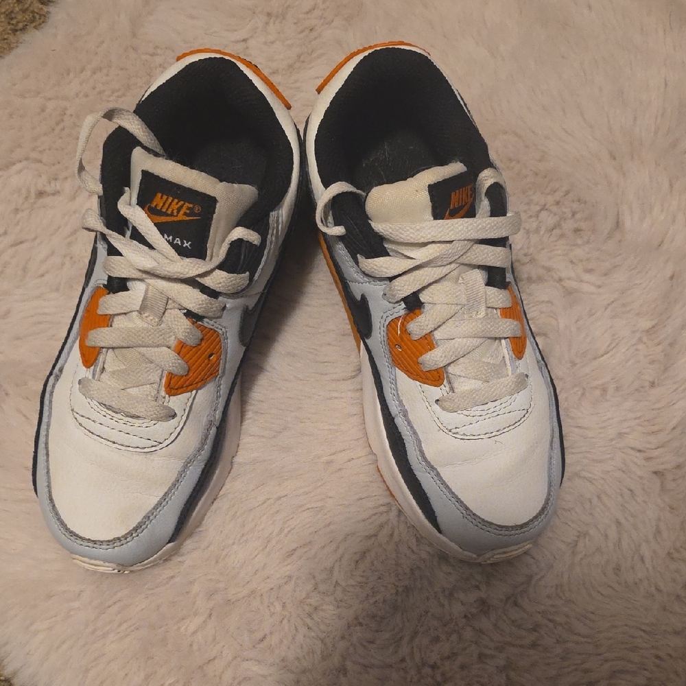Nike Kids Shoes White and Orange